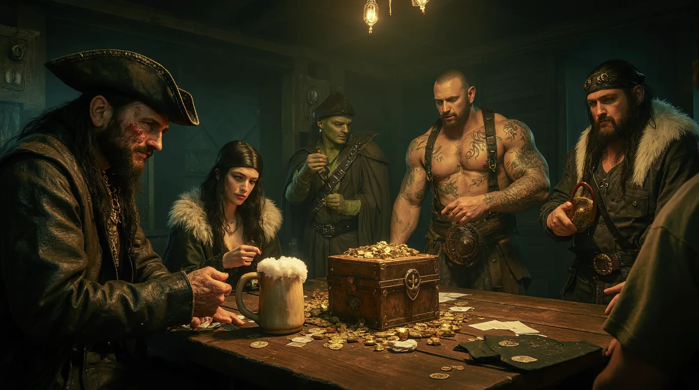 Une taverne de pirates dans le monde d'Océania