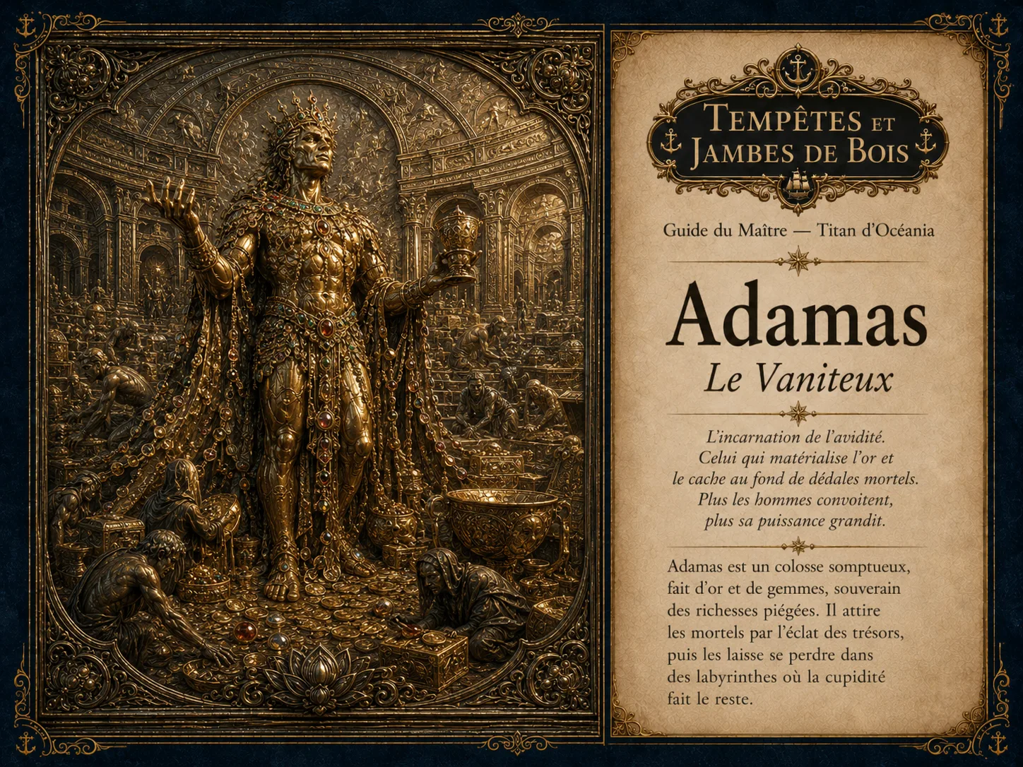Adamas – Titans d’Océania – Tempêtes et Jambes de Bois