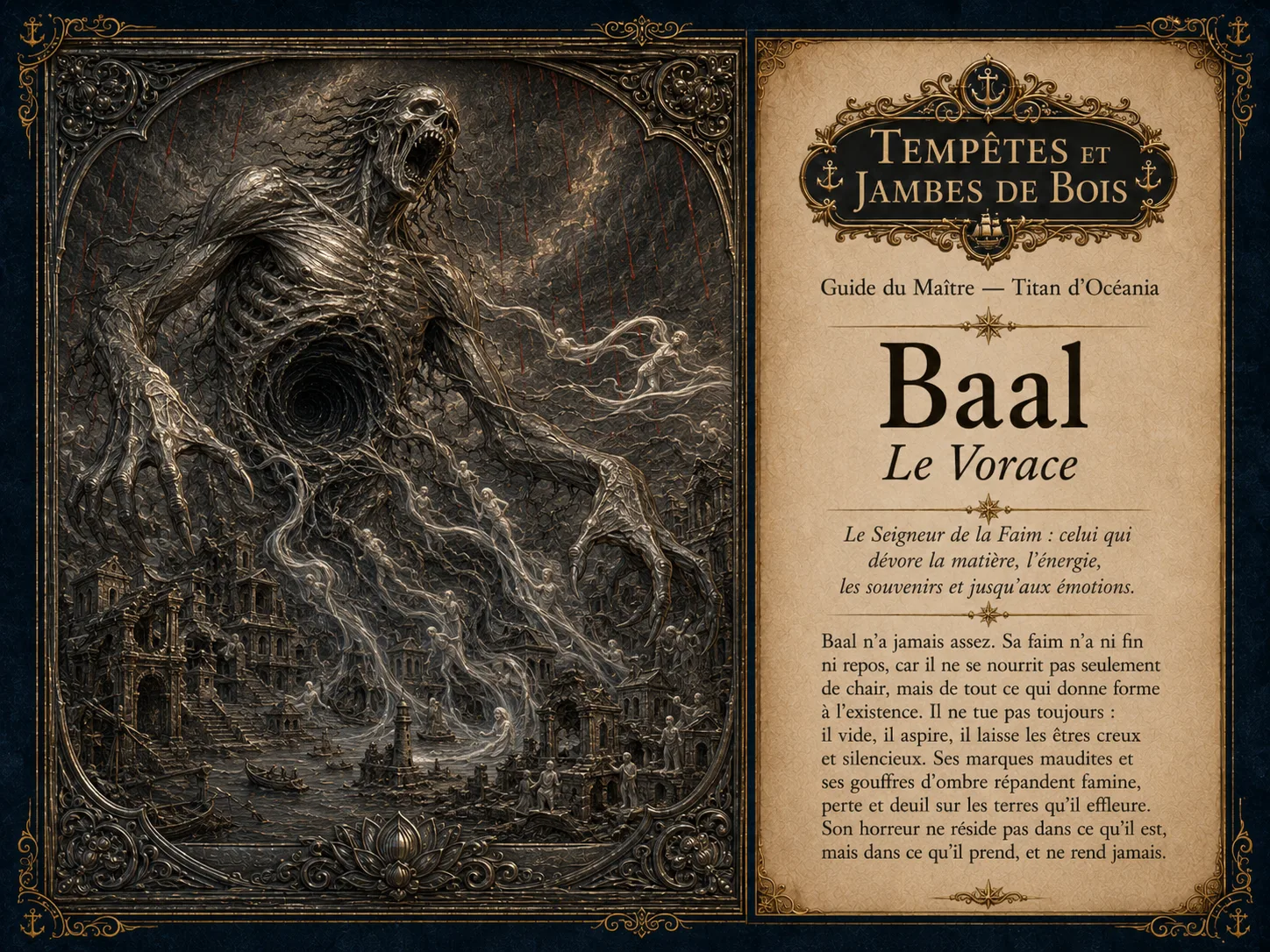 Baal – Titans d’Océania – Tempêtes et Jambes de Bois
