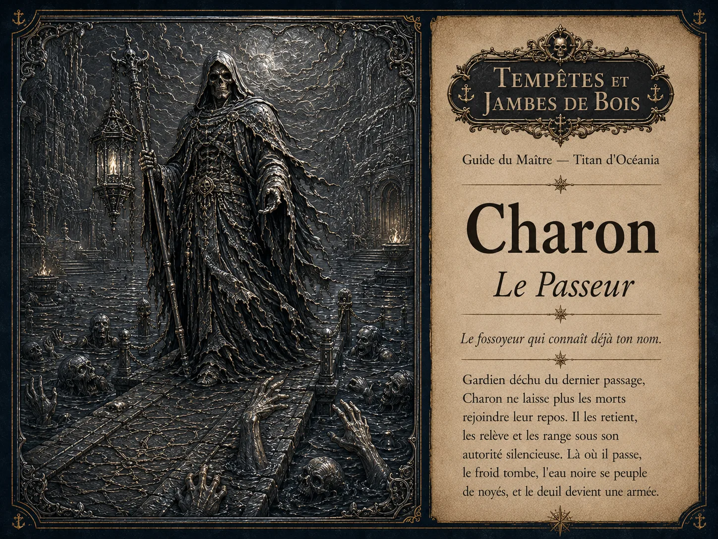 Charon – Titans d’Océania – Tempêtes et Jambes de Bois