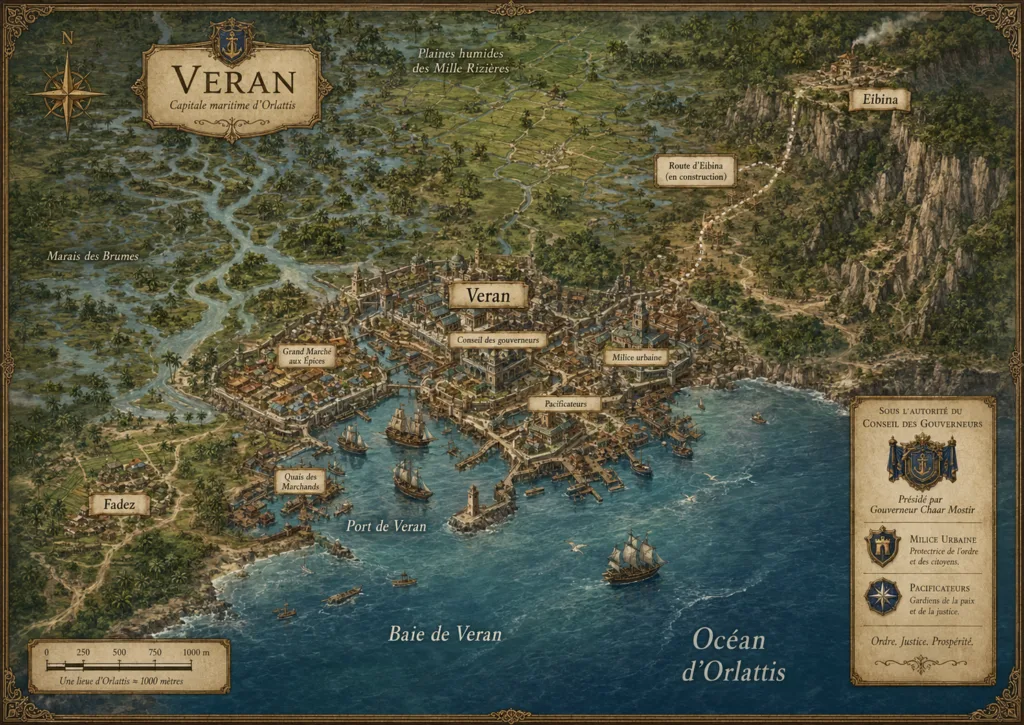 Carte de la ville de Veran